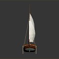 Modern Sailing Cartoon Sailing 3d model