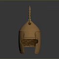 Ancient Bronze Helmet With Visor And Top Ring Design For Historical Warfare