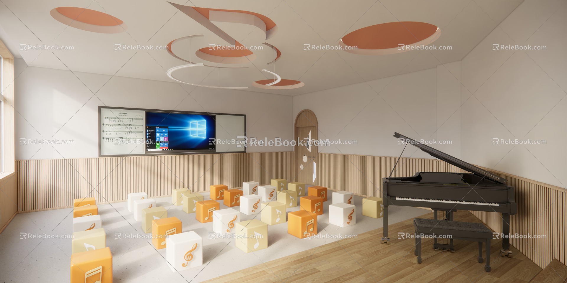 Music classroom 3d model