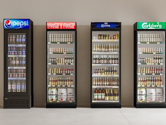 Freezer Beverage Cabinet Refrigerator Cabinet Wine Cabinet Beverage Display Cabinet Beverage Sale Cabinet 3d model