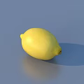 Fresh Ripe Lemons Arranged in a Shiny Golden Bowl on Blue Surface