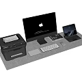 modern computer apple computer 3d model