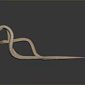 Two Light Brown Snakes Coiled Around Each Other On Dark Background With Reflection