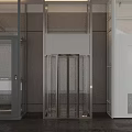 Indoor Elevator with Three Different Designs Glass Doors and Metal Frames