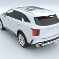 White KIA SUV Exterior Design With Sleek Roof And Modern Alloy Wheels