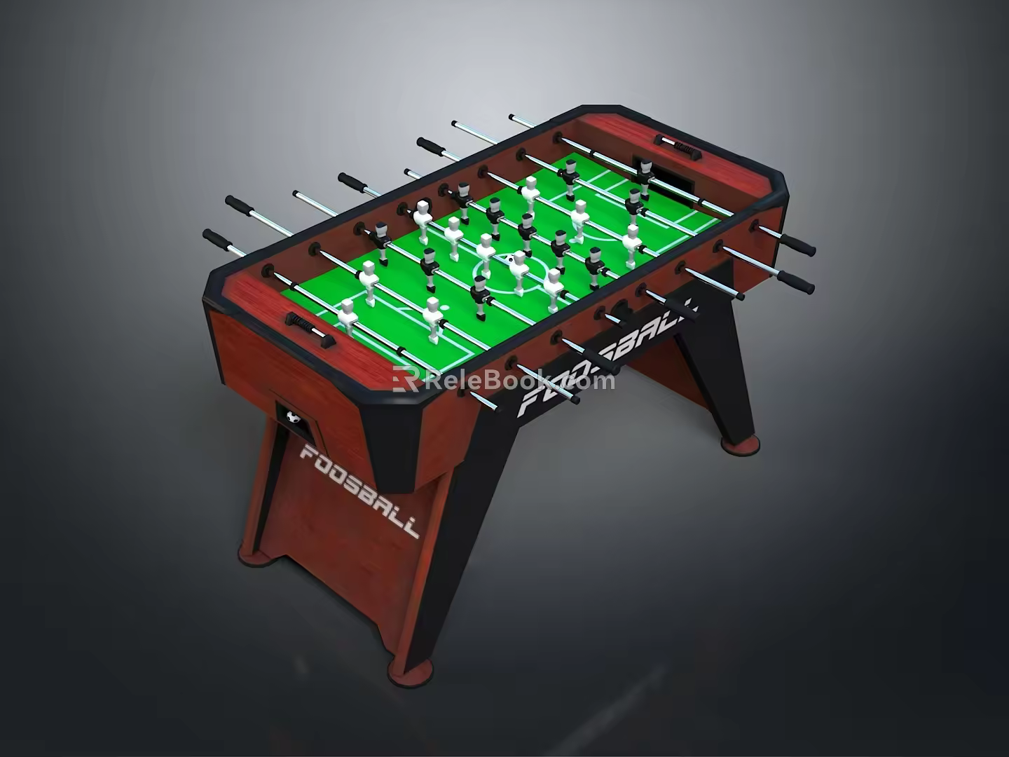 Table Soccer Desktop Soccer Table Soccer Game Machine Desktop Game Machine PBR Item 3d model