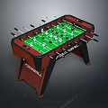 Table Soccer Desktop Soccer Table Soccer Game Machine Desktop Game Machine PBR Item 3d model