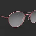 Stylish Rose Gold Round Frame Sunglasses With Gradient Tinted Lenses