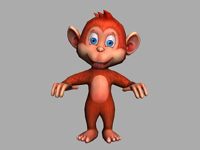 Cute 3D Cartoon Reptile Character With Colorful Scales And Friendly Expression 3d model
