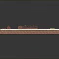 Red Brick Building Compound With Multiple Buildings Central Open Square Green Grass And Pond