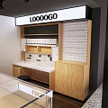 Modern Restaurant Interior With Wooden Long Tables Black Stools And Grid Ceiling