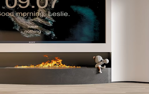 Modern Fireplace Electronic Fireplace Stove 3d model
