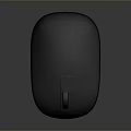 Black Wireless Computer Mouse With Smooth Surface And Scroll Wheel