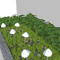 Modern Lawn Lamp Floor Lamp Mushroom Lawn Lamp Garden Lamp Characteristic Art Light 3d model