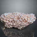 Pinkish White Natural Stone Specimen With Irregular Shape And Shiny Crystal Surface