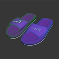 Purple KUMI Logo Home Slippers Comfortable Slide Design For Daily Wear
