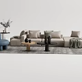 Modern Sofa Coffee Table Combination Sofa Coffee Table 3d model