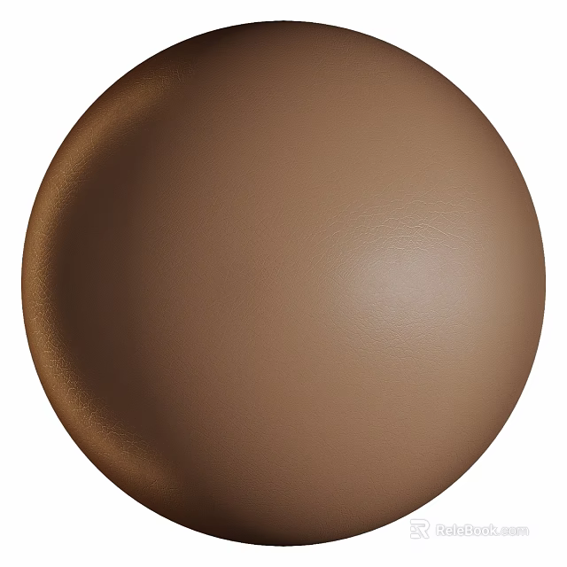 Brown Spherical Component With Smooth Glossy Surface And Uniform Texture 3d model