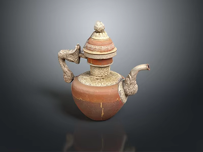 Hapa Pot Iron Pot Iron Pot Realistic Hapa Container 3d model