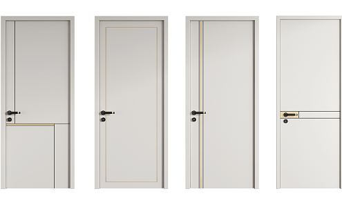 Modern swing door 3d model