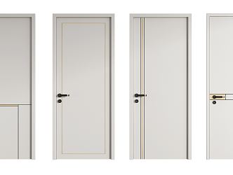 Modern swing door 3d model