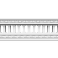 Decorative Gypsum Molding with Intricate Patterns for Interior Wall and Ceiling Decoration