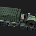 Military Camouflage Cargo Truck With Large Multi Wheel Design And Cargo Container