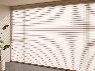 Modern Beige Linen Roman Blinds For Living Room Window Light Control 3d model