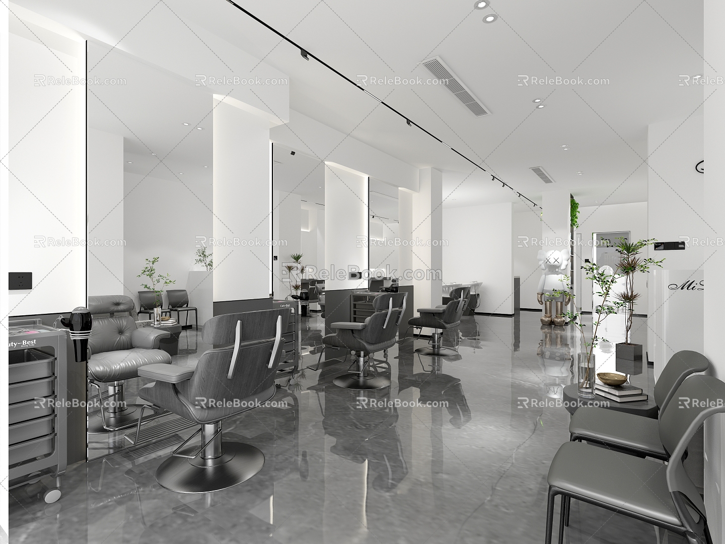 Modern Barber Shop Barber Shop Beauty Salon Hair Salon 3d model