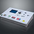 Modern Synthesizer Portable Synthesizer Mixer Reverberator 3d model