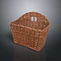 Handwoven Wicker Storage Basket for Home Organization and Decorative Use