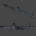 German medium machine gun 3d model