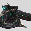 Cannon Sci-fi Cannon Battery Naval Cannon Spaceship 3d model