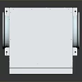 HUIMON Square Box Ventilation Equipment With Circular Port And Orange Filter
