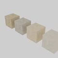 Decorative Plaster Components With Textured Beige Finish And Panel Designs