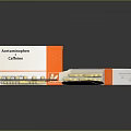 Acetaminophen Caffeine Tablets In Open Orange And White Box Packaging
