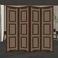 Screen partition 3d model