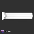 White Smooth Decorative Architectural Molding Component For Home Interior Design Projects