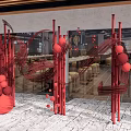 1006LW Spring Festival red layout wedding draft master and design material renderings 3d model