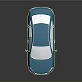 Blue Modern Sedan With Sleek Body White Wheels And Black Background Reflection