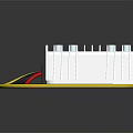 White Electrical Switch Panel with Connected Yellow Black and Red Wires