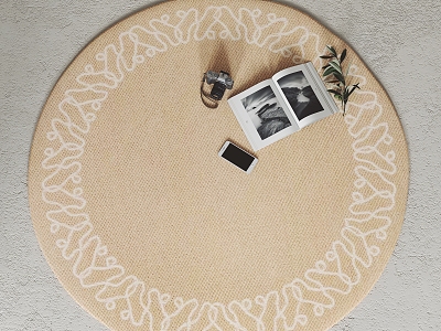 Modern Round Carpet 3d model