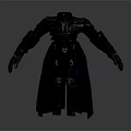 Practical Daily Life Clothing With Black Long Coat Gloves Boots And Metal Straps