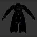 Long Coat Leather Long Shirt Fashion Long Shirt Coat Coat Trenchcoat Fashion Coat Clothing Clothing 3d model