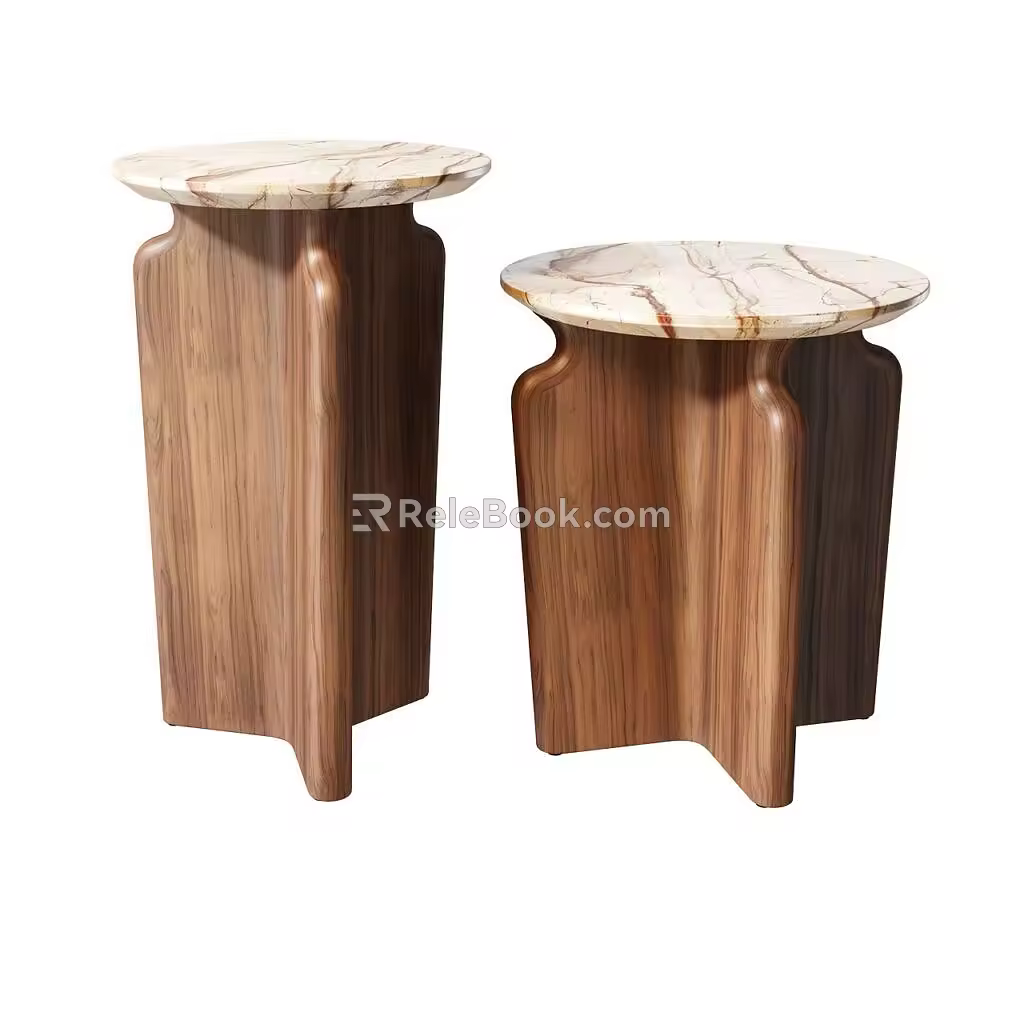 Side table 3d model