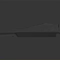 Futuristic Spacecraft Design With Aerodynamic Geometric Structure And Metallic Finish For Cosmic Exploration