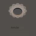 Annular Acrylic LED Ceiling Light Modern Circular Interior Lighting Design