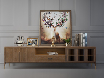 New Chinese TV Cabinet 3d model