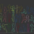 2D Running Sports Figure 3d model