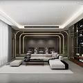 modern video room 3d model